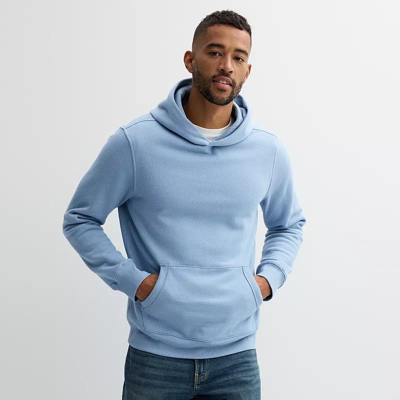 Mens Sonoma Goods For Life Supersoft Fleece Hoodie Grey Product Image