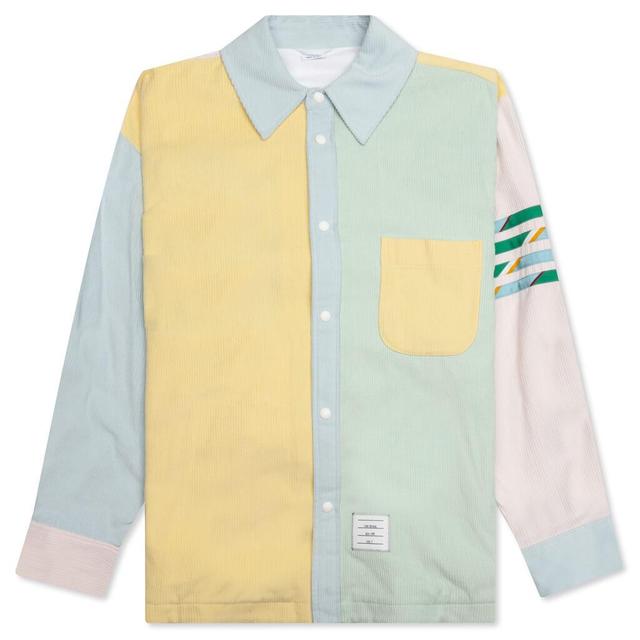 Funmix Corduroy 4Bar Shirt Jacket - Light Green Male Product Image