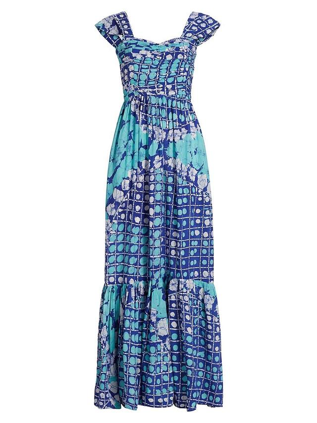 Womens Tunde Printed Maxi Dress Product Image