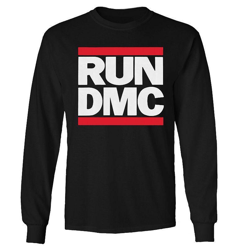 Mens Run DMC Logo Long Sleeve Tee Product Image