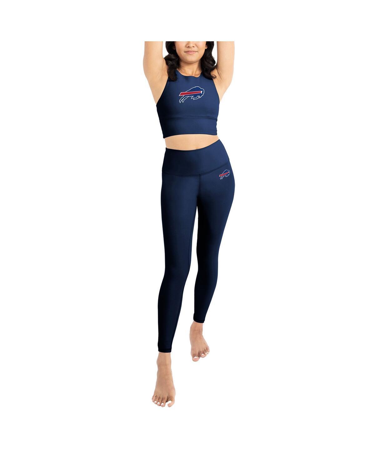 Womens Navy Buffalo Bills Leggings and Midi Bra Set Product Image