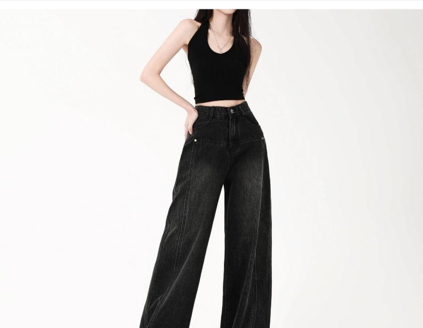 High Rise Wide Leg Jeans Product Image