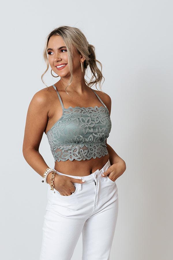 True Mood Lace Bralette In Pear Product Image