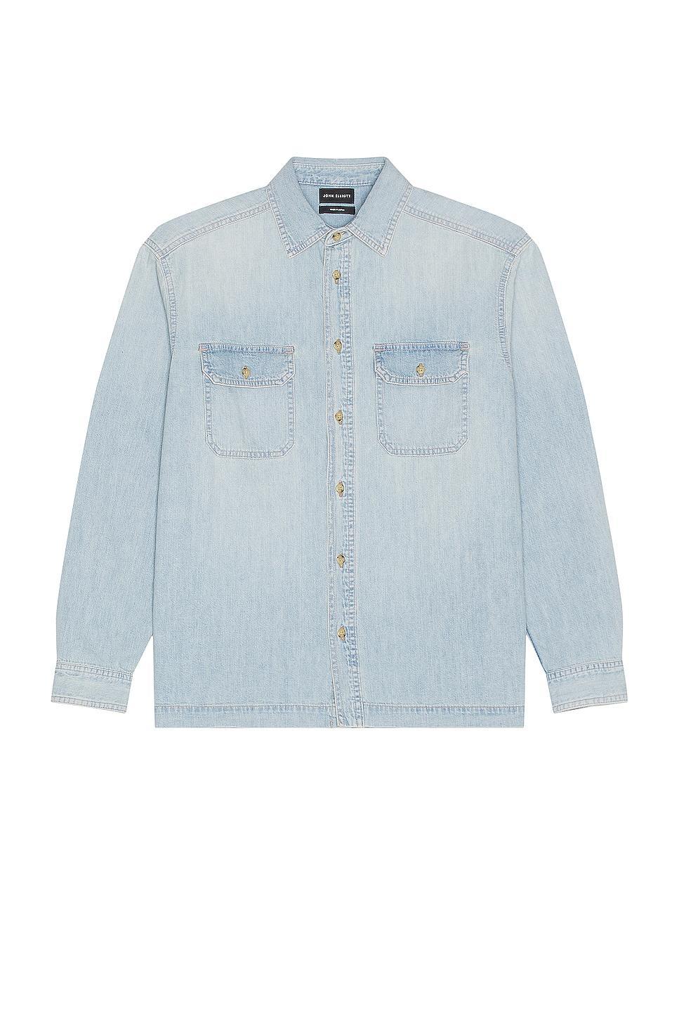 JOHN ELLIOTT Princeton Work Shirt Blue. (also in L). Product Image