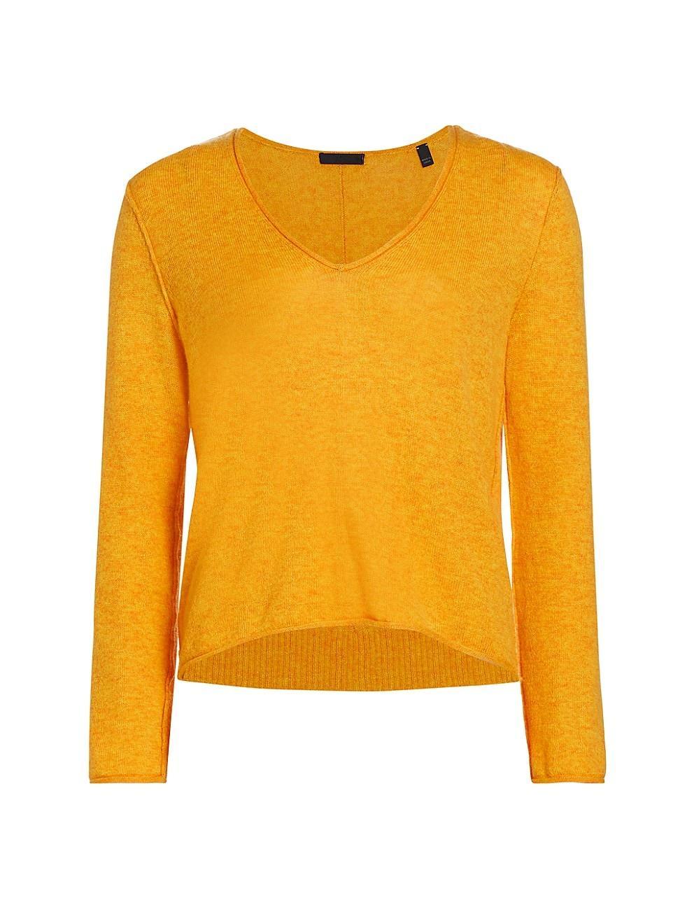 Womens Wool-Blend V-Neck Sweater Product Image