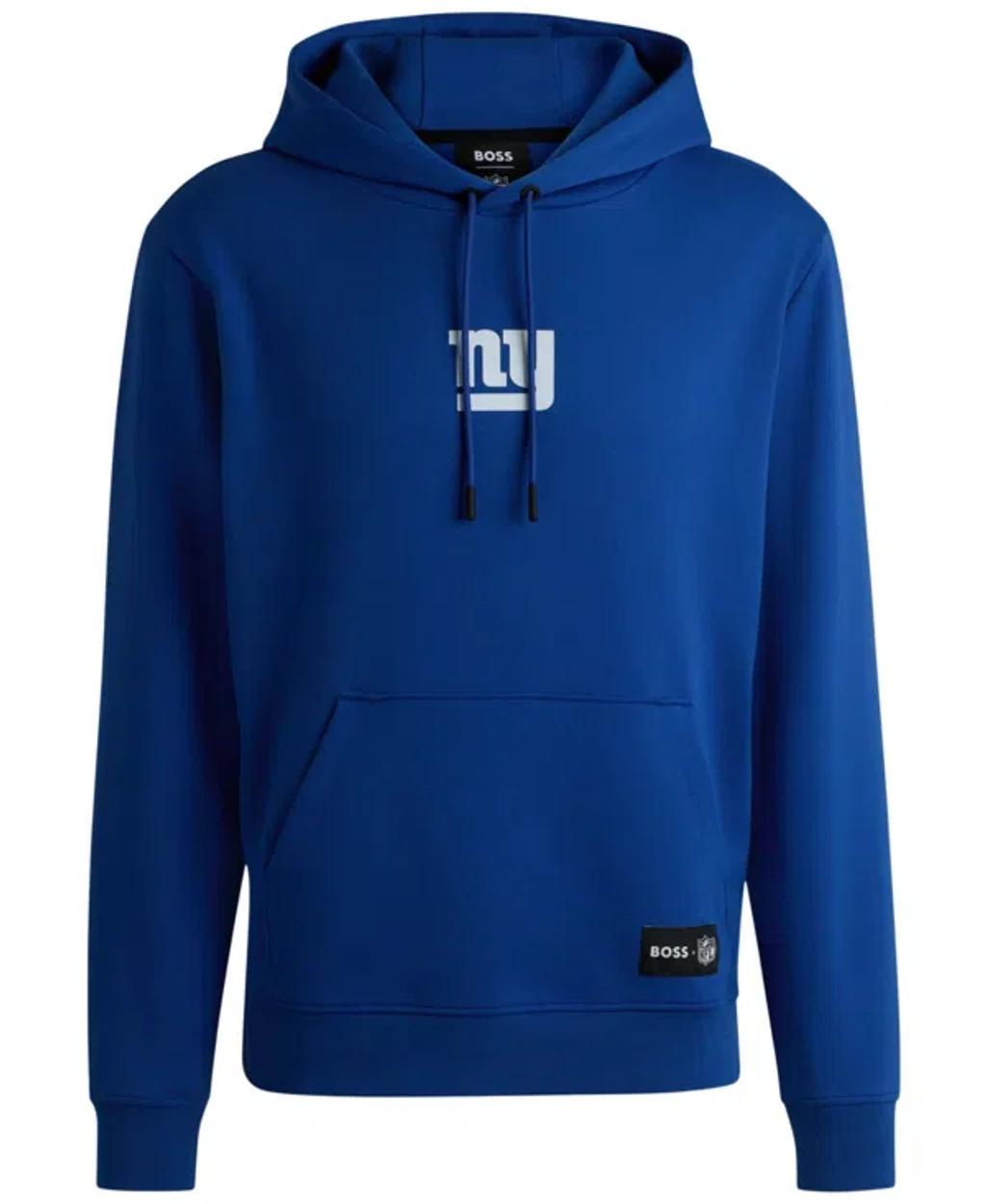 HUGO BOSS Boss X Nfl Interlock Hoodie With Special Branding In Giants Product Image