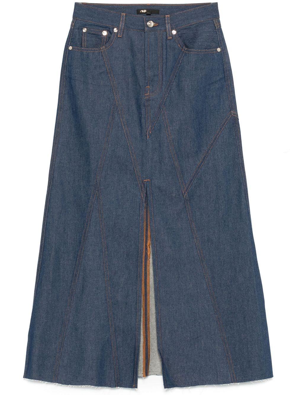 denim midi skirt   product image