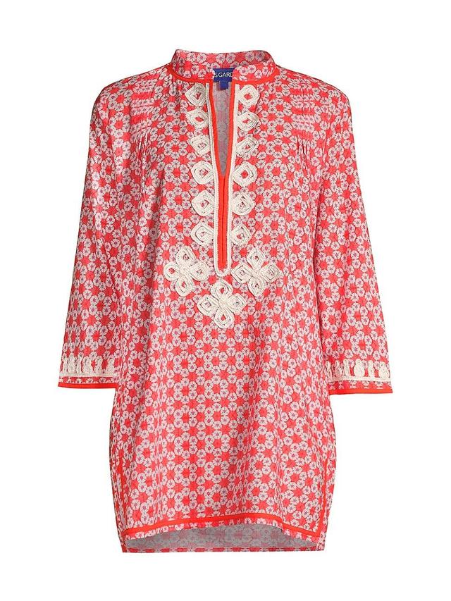 Womens Tokyo Embroidered Cotton Tunic Product Image