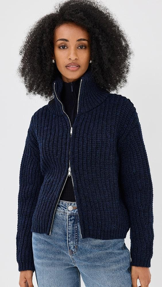 Bite Studios Chunky Heritage Wool Zip Cardigan | Shopbop Product Image