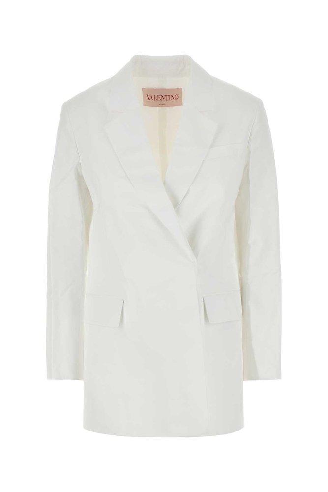 Garavani Women  Double-breasted Blazer In White Product Image