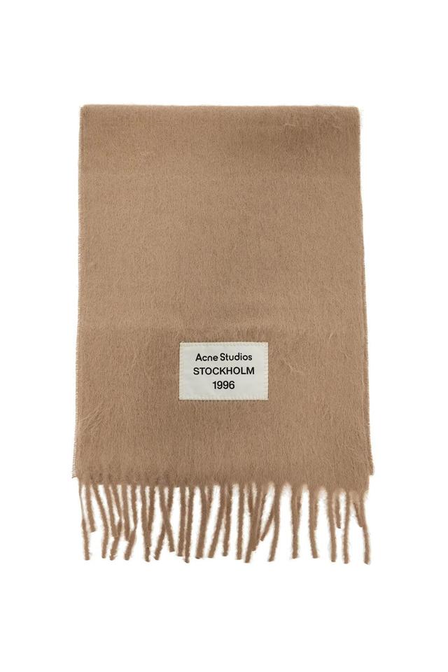 ACNE STUDIOS Alpaca Blend Scarf For In Gray Product Image