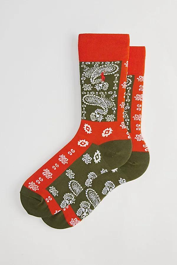 Polo Ralph Lauren Red Rocks Paisley Slack Sock Mens at Urban Outfitters Product Image