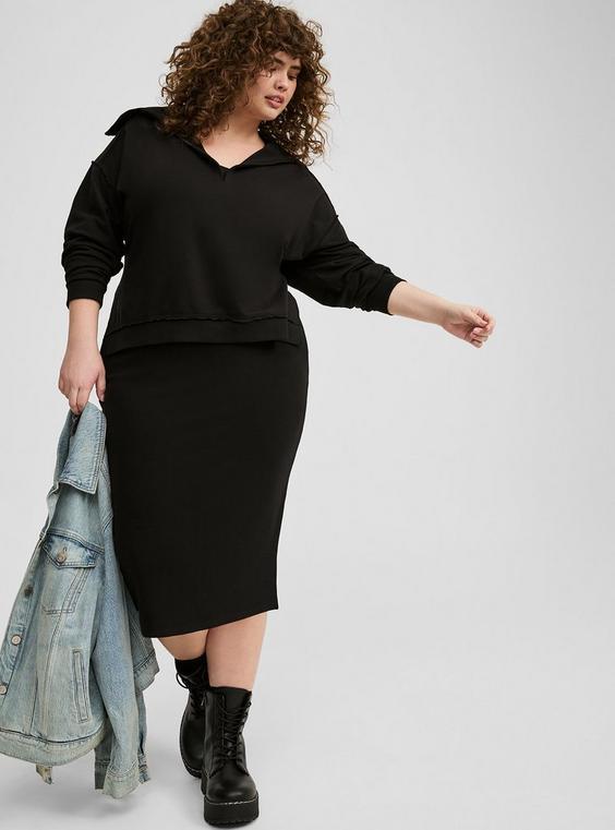 Midi Rib Column Skirt Product Image