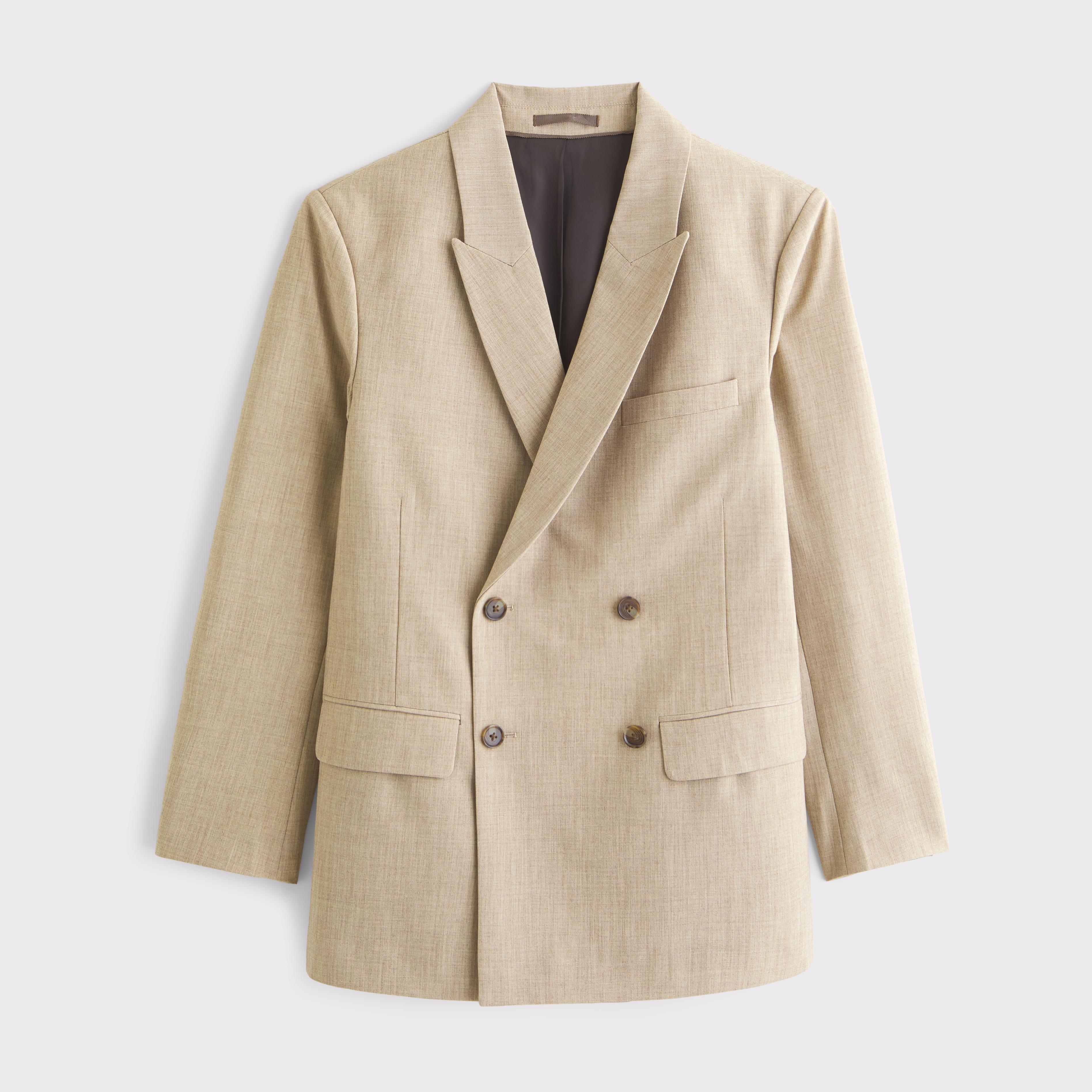 The A&F Collins Tailored Double-Breasted Blazer Product Image