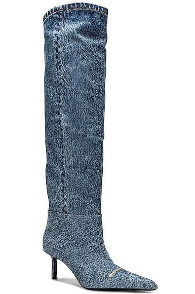 Womens Viola 65 Denim Slouch Boots Product Image