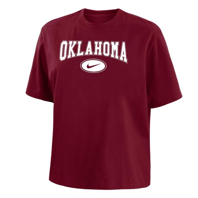 Oklahoma Nike Women's College Boxy T-Shirt Product Image