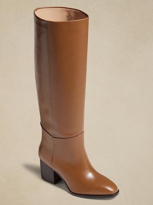 Leather Tall Shaft Boot Product Image