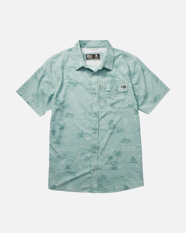 Seafarer S/S Tech Woven - Mackerel Male Product Image