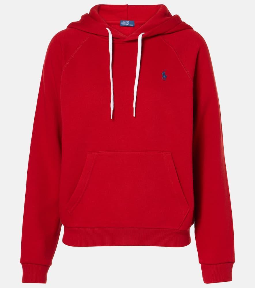 POLO RALPH LAUREN Cotton-blend Fleece Hoodie In Madison Red Product Image