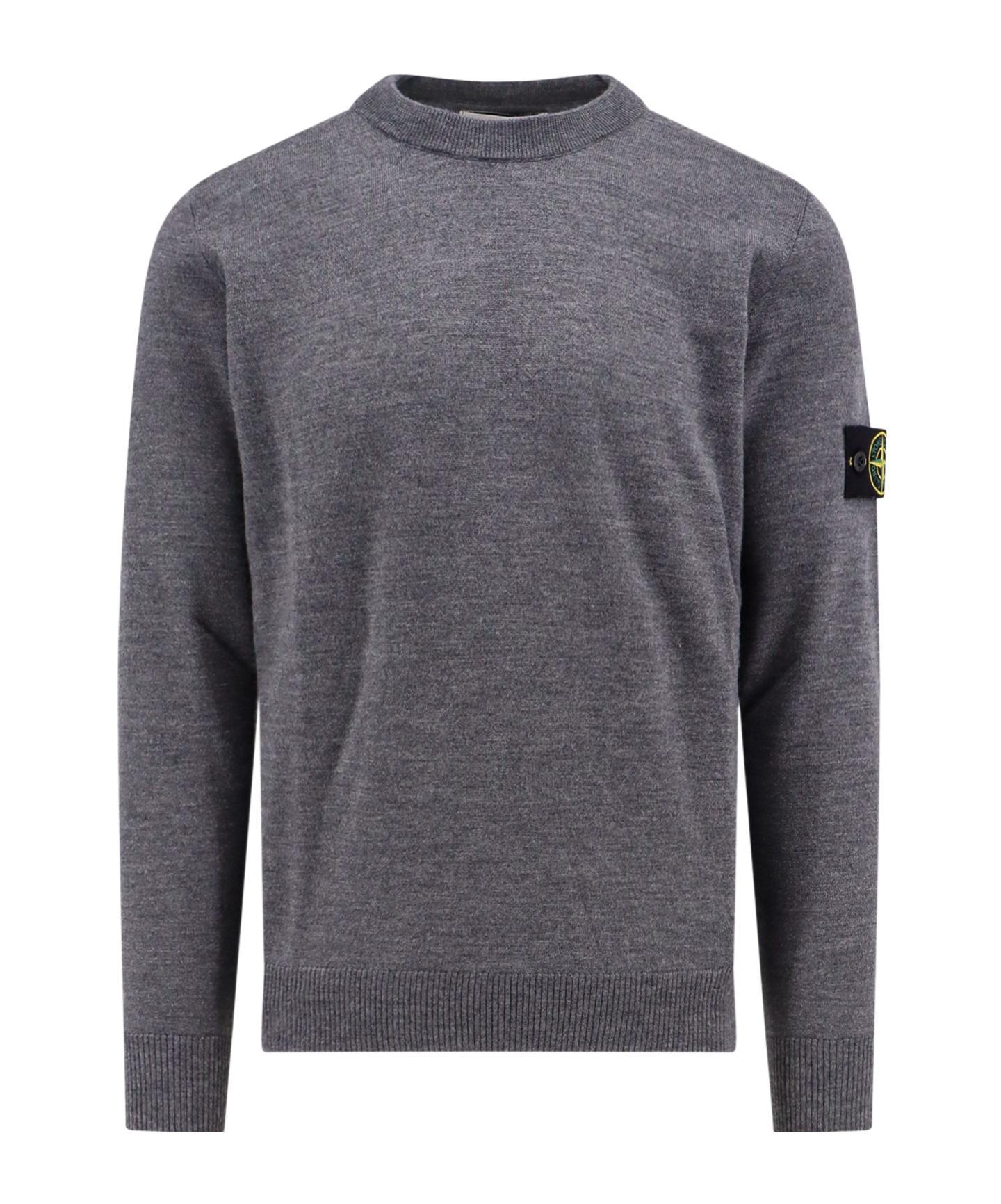 STONE ISLAND Sweater In Grey Product Image