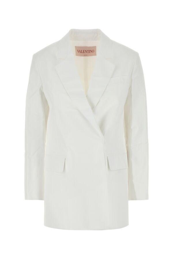 Garavani Women  Double-breasted Blazer In White Product Image