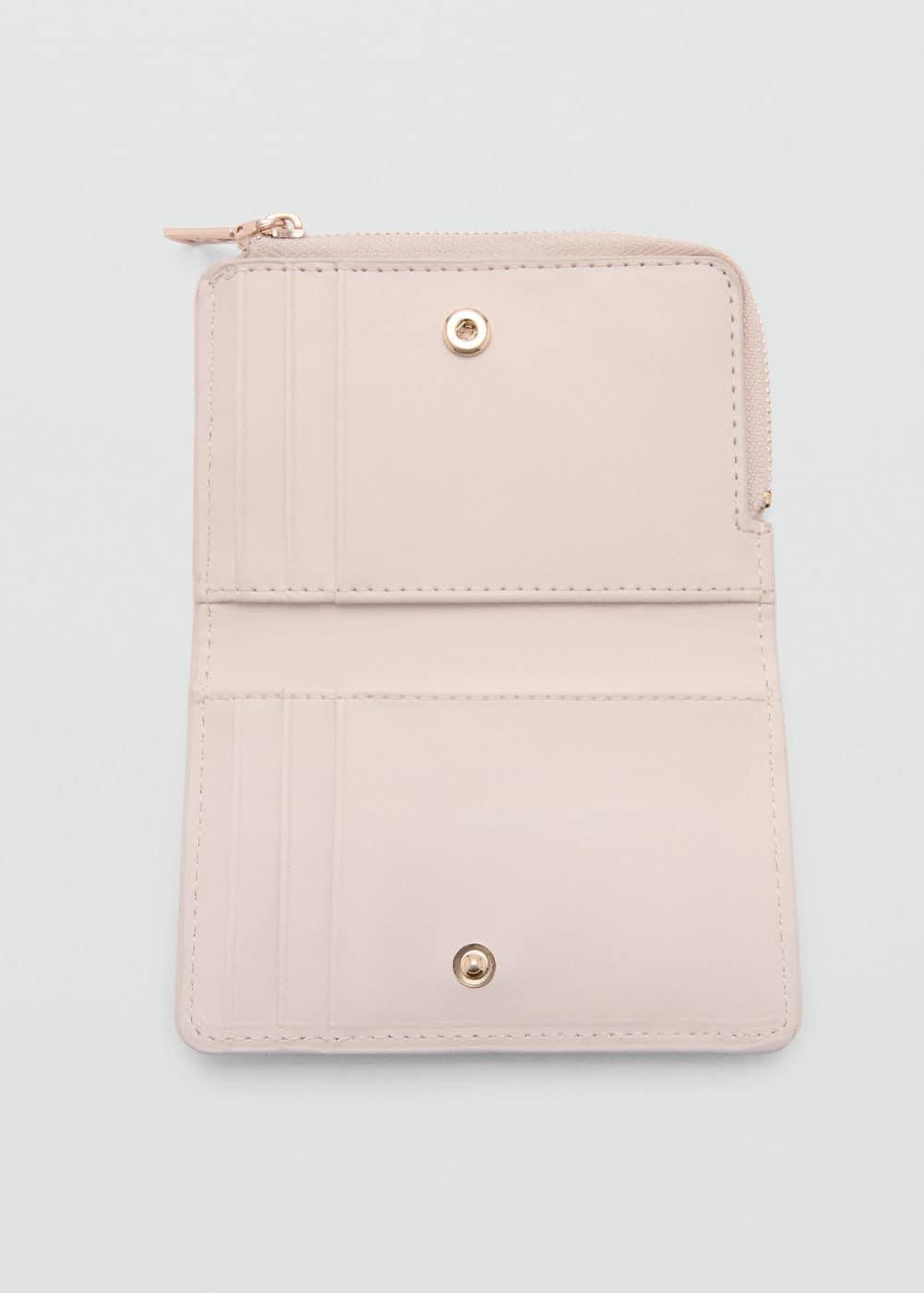 MANGO - Wallet decorative stitching - One size - Women Product Image