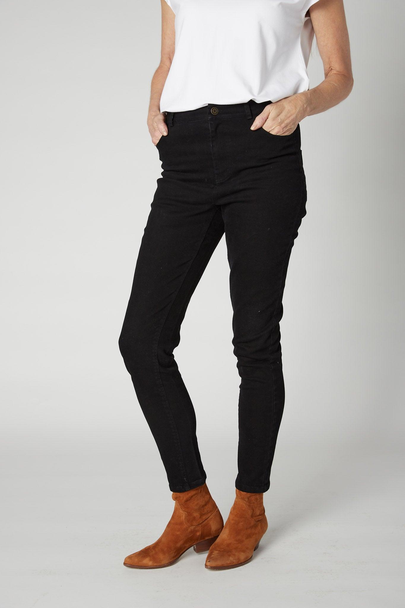 The Iconic Fitted Denim Pants Product Image