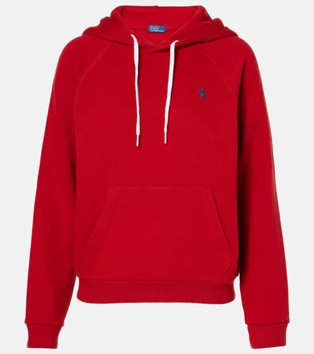 POLO RALPH LAUREN Cotton-blend Fleece Hoodie In Madison Red Product Image