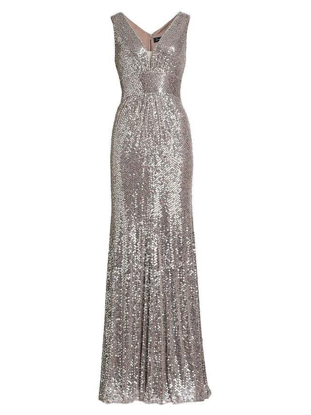 Womens Cygnet Sequined Satin Gown Product Image