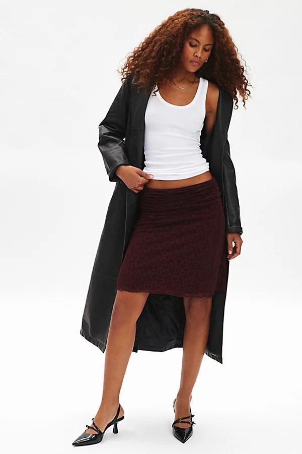 Motel Erato Ruched Botanical Midi Skirt Womens at Urban Outfitters Product Image