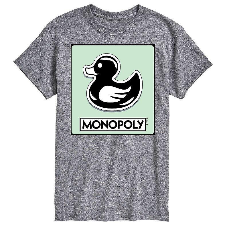 Big & Tall Monopoly Duck Token Graphic Tee, Mens Med Grey Product Image