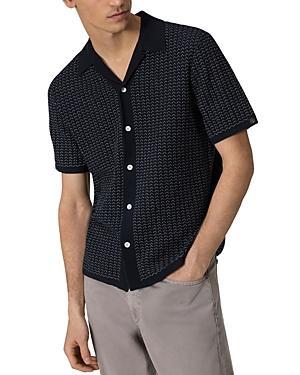 Avery Jacquard Knit Camp Shirt In Salute Product Image