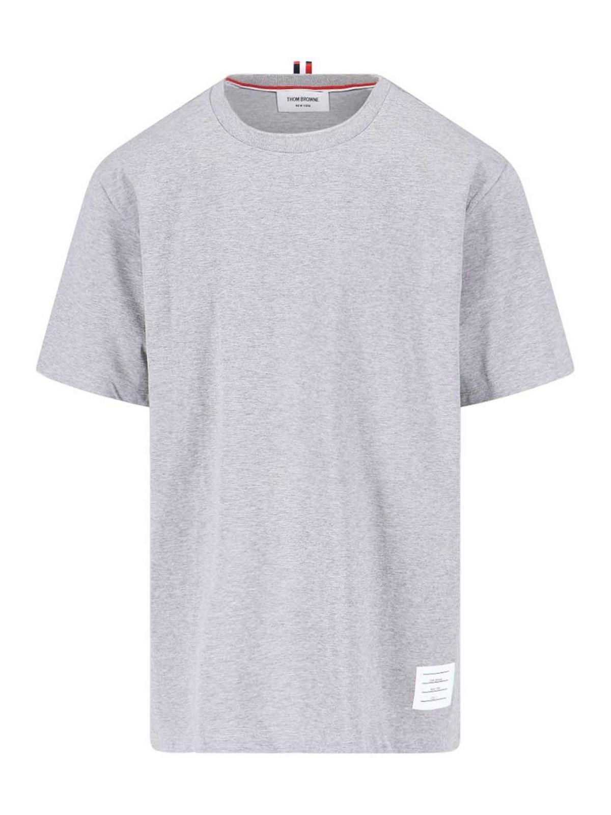 THOM BROWNE T-shirt  Men In Grey Product Image