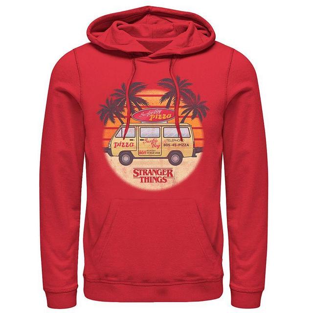 Mens Stranger Things Surf Combi Pizza Hoodie Product Image