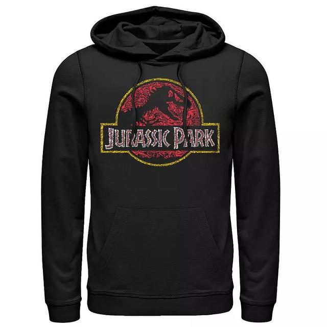 Mens Jurassic Park Classic Fossil Build Up Logo Hoodie Product Image