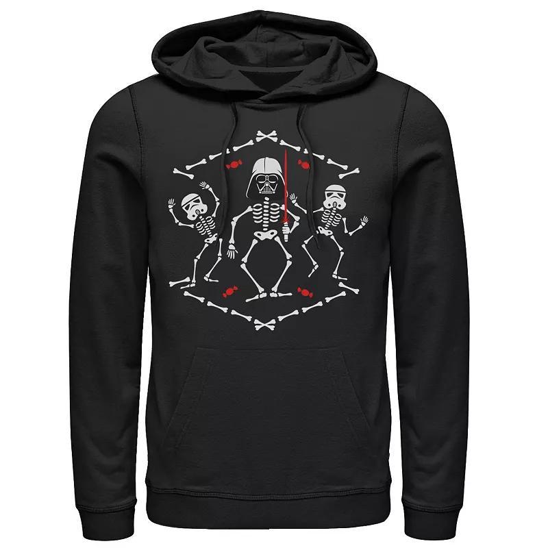 Mens Star Wars Vader And Troopers Skeletons Graphic Hoodie Product Image