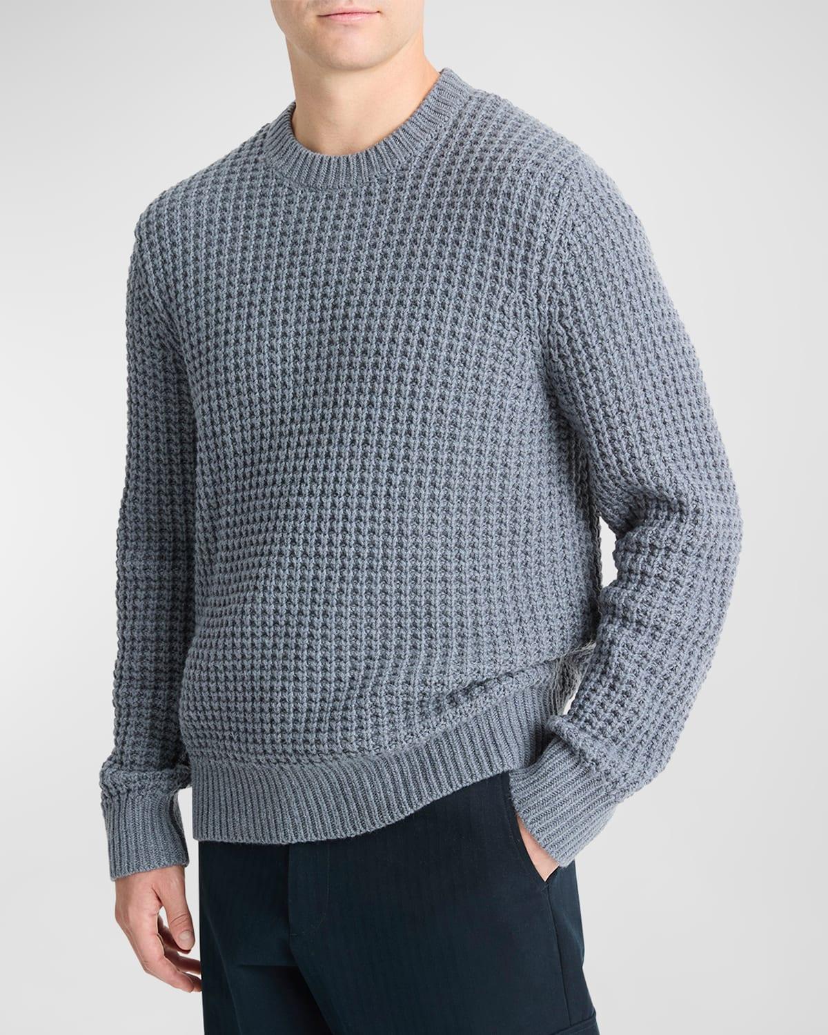 Men's Macro Waffle Cashmere Sweater Product Image