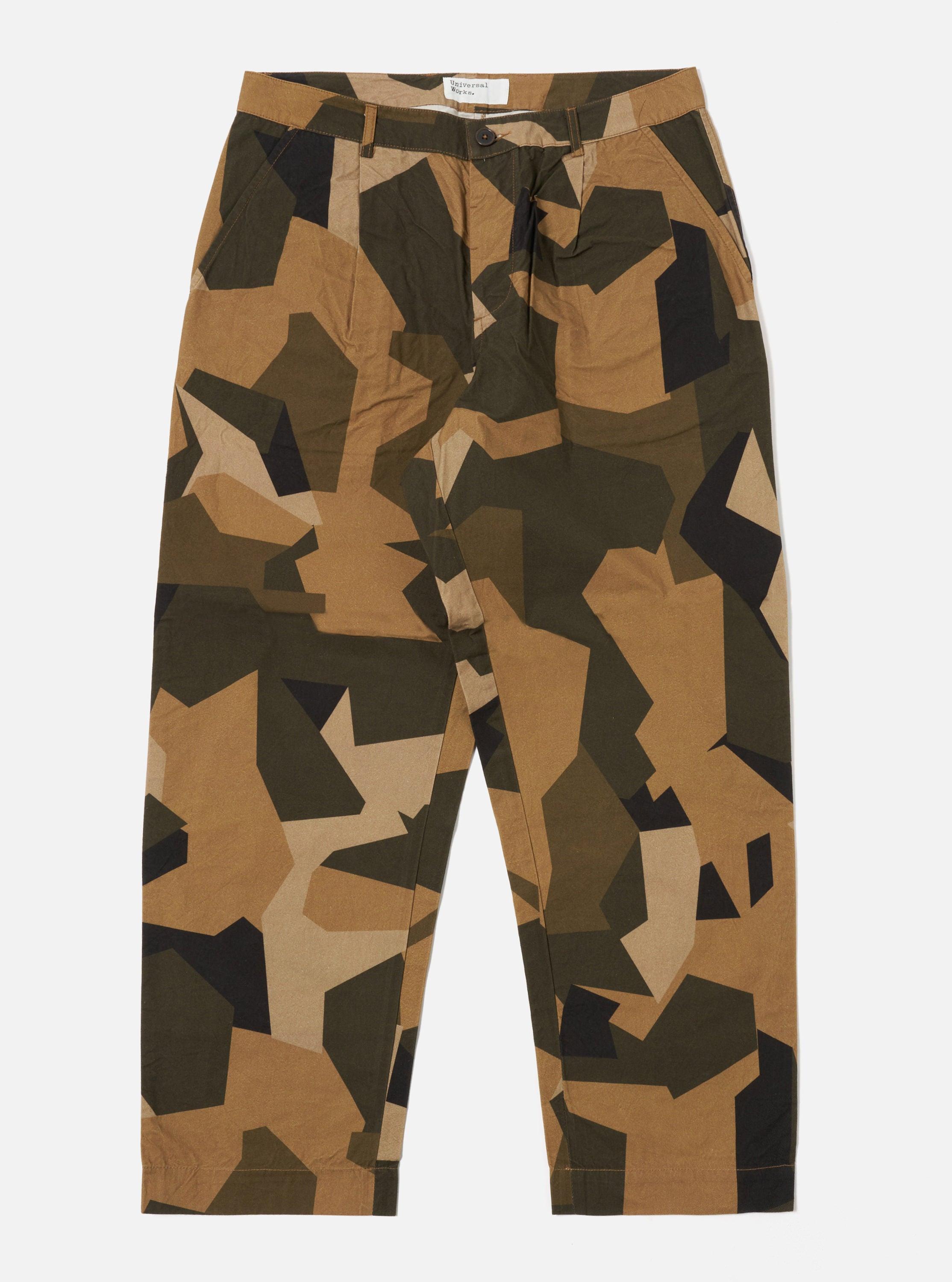 Universal Works Duke Pant in Brown Swedish Camo Product Image