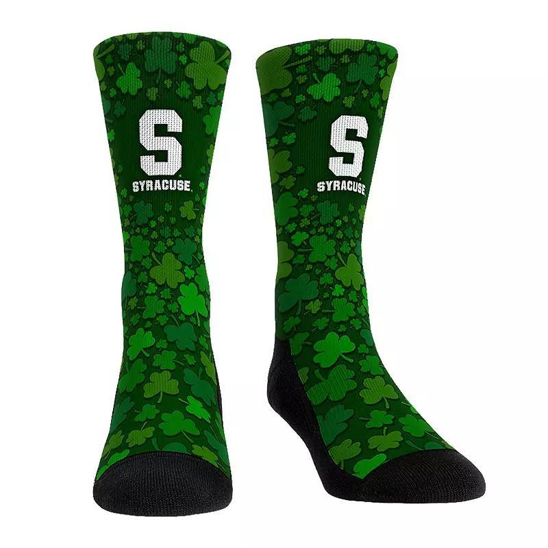 Rock Em Socks Syracuse Orange St. Patricks Day Shamrock Crew Socks, Mens Product Image