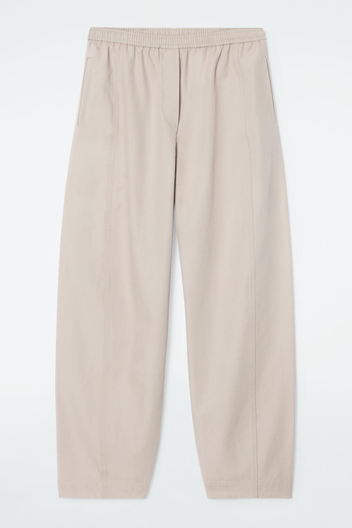 BARREL-LEG COTTON PANTS Product Image