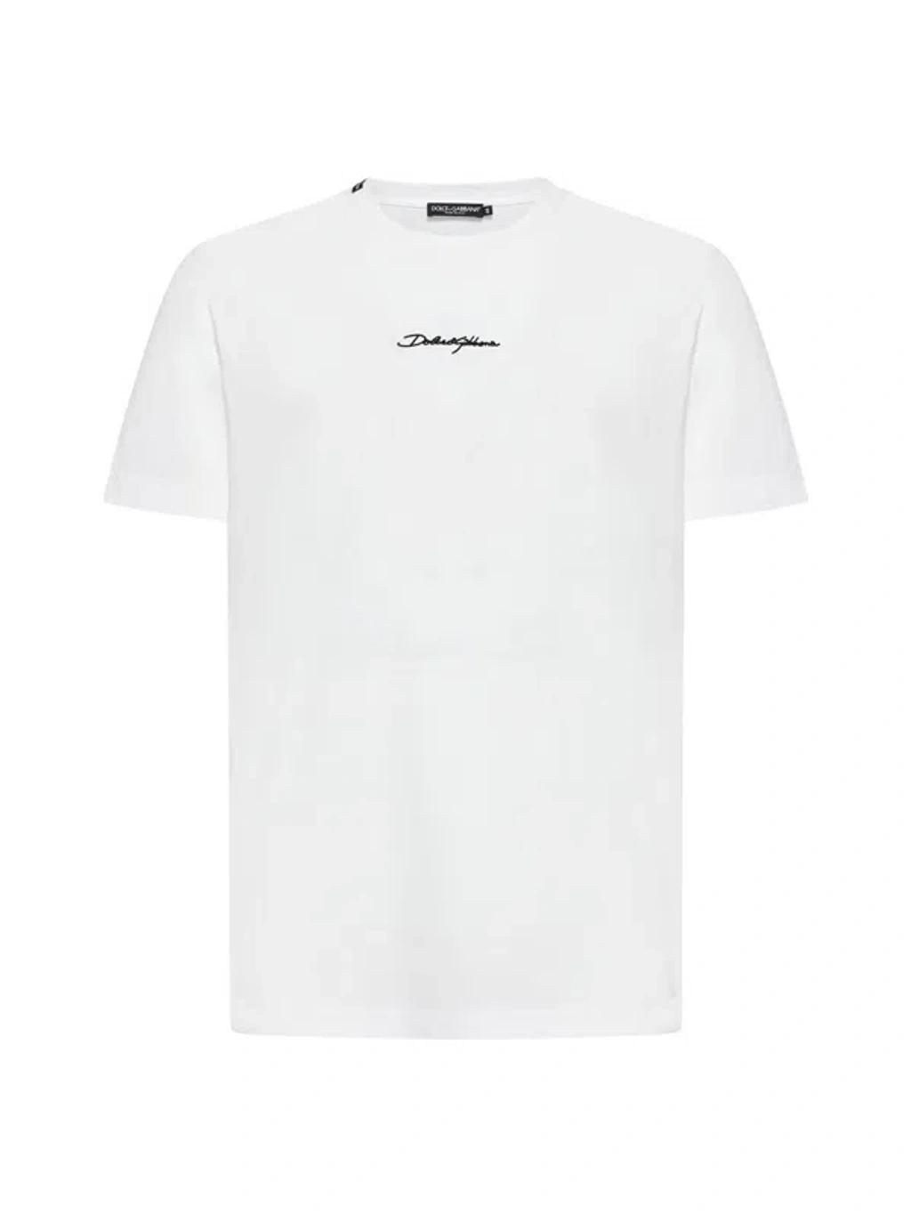 Logo Cotton T-shirt In White Product Image