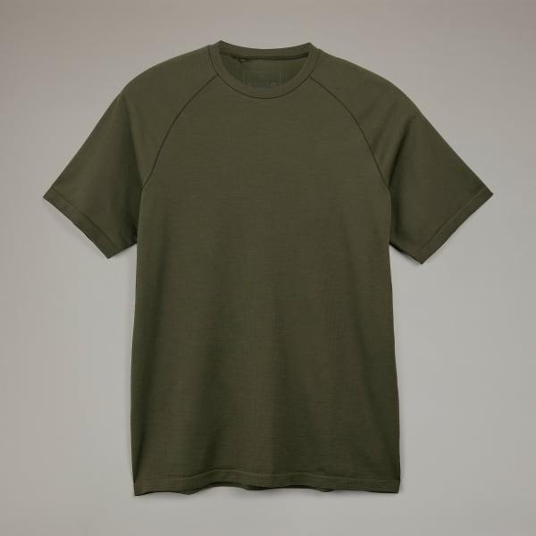 adidas Y-3 Running Short Sleeve Tee Night Cargo L Mens Product Image