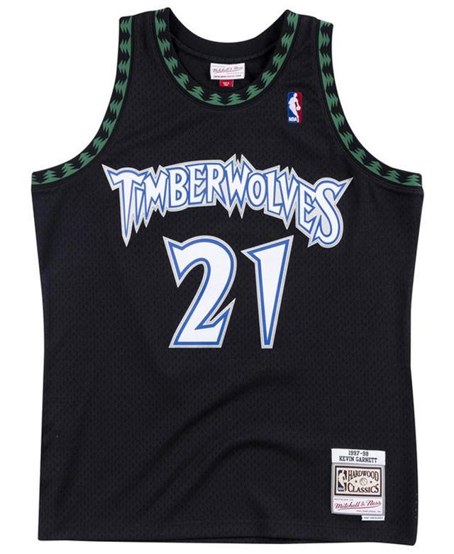 Mens Mitchell & Ness Kevin Garnett Minnesota Timberwolves 1997-98 Hardwood Classics Swingman Player Jersey Product Image