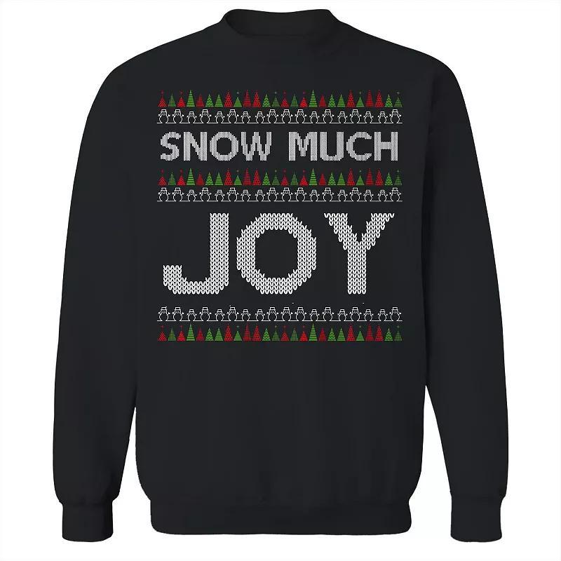 Mens Snow Much Joy Christmas Sweater Graphic Sweatshirt Product Image