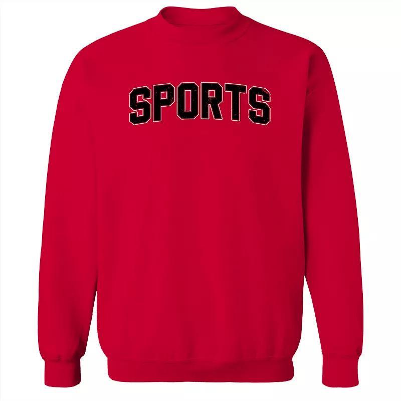 Adult Sports Graphic Sweatshirt, Mens Blue Product Image