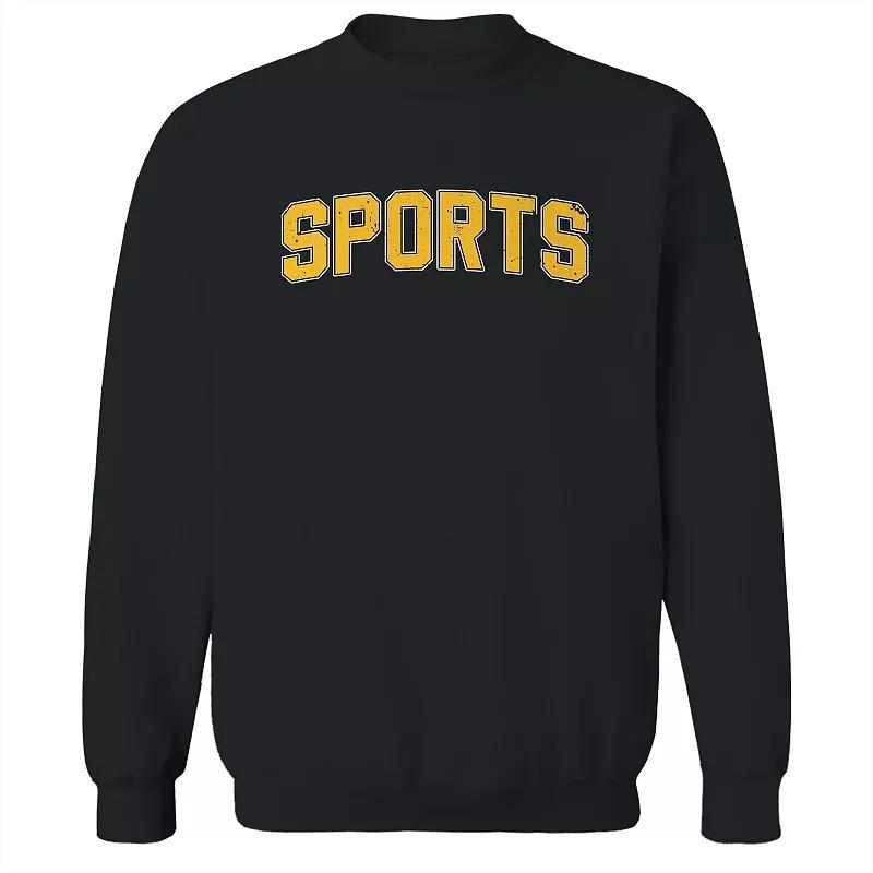 Adult Sports Graphic Sweatshirt, Mens Blue Product Image