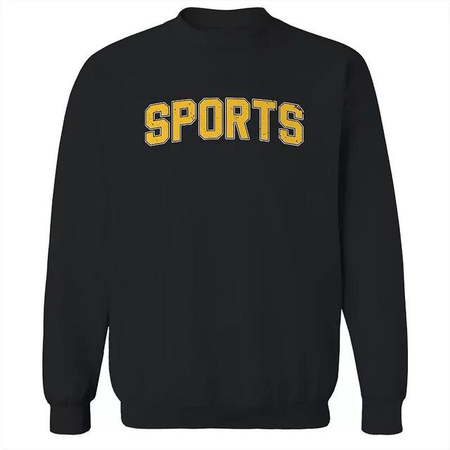 Adult Sports Graphic Sweatshirt, Mens Blue Product Image