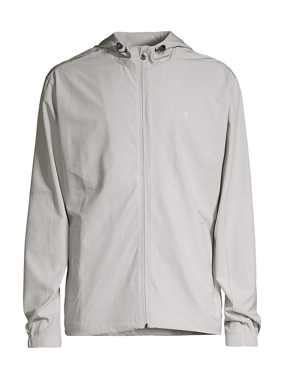 Mens Hooded Zip Windbreaker Product Image