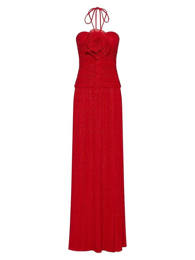 Womens Samantha Ruched Organza Gown Product Image