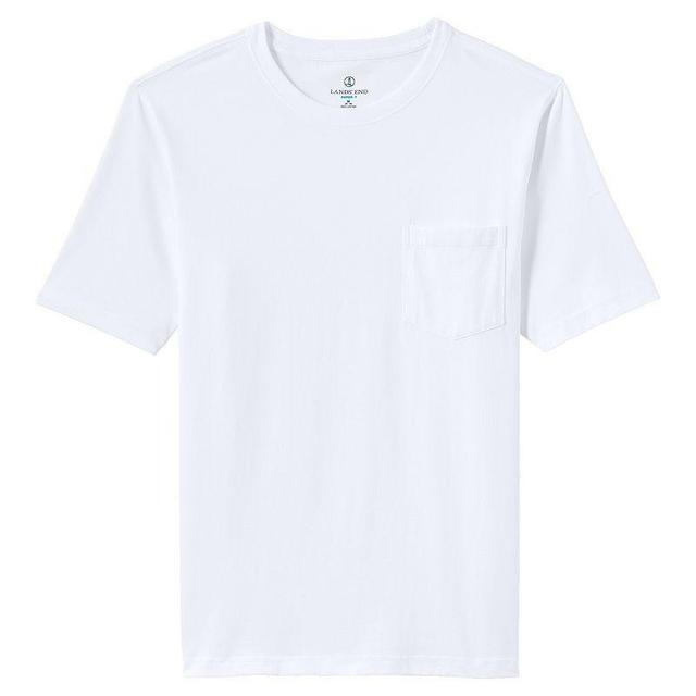 Lands End Mens Super-t Short Sleeve T-Shirt with Pocket Product Image